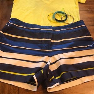 Size 6 multi colored shorts from the Loft